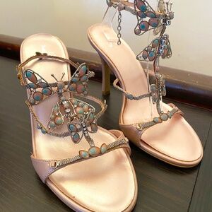 Butterfly Light Pink Heels - NEVER WORN